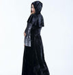 Halloween Women Medieval Gothic Witch Maleficent Horror Scary Cosplay Costume Carnival Party Ghost Long Black Hooded Dress