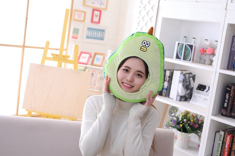 Orange Fruit Orange Emoji Pack Mask Headgear Halloween Stage Drama Show Funny Vibrato Funny Headgear
