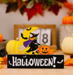 Halloween Decorations Ghost Festival Dwarf Pumpkin Wooden Decoration
