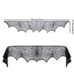 Halloween Spider Web Fireplace Cloth Lace Black Stove Towel Cloth Indoor And Outdoor Home Decoration