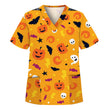 Digital Printed Halloween Short Sleeve Overalls Top