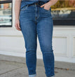 High Grinding Elastic Plus Size Women's Jeans