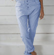 Solid Color Cotton And Linen Fashion Loose High Waist Casual Trousers