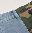 Women's Denim Stitched Camouflage Shorts