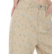 Homemade Floral Straight Leg Jeans For Women