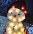 Christmas Scene Decoration With LED Lights Christmas Snowman Ornaments