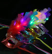 Halloween Glowing Fluff Fiber Led Feather Mask