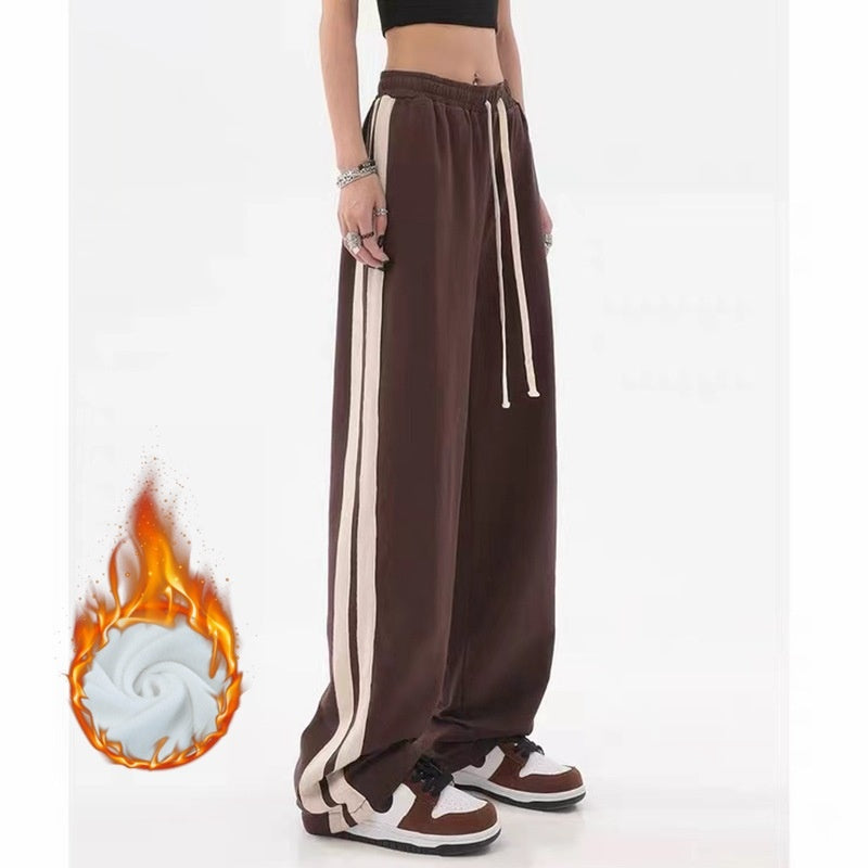 Retro Casual Women's Loose Hip Hop Wide Leg Track Pants