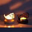 Skull Hand Guard Candlestick Base Halloween Furnishings Jewelry Storage Tray