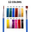 Fit Colors 12 Colors Face Paint Water Soluble Human Body Paints Halloween Masquerade Makeup Palette Brush