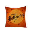 Home Halloween Pumpkin Linen Pillow Cover