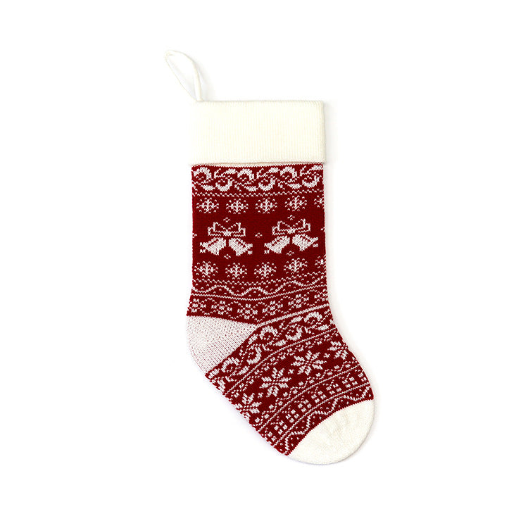 European And American Jacquard Yarn Gift Bag Christmas Decoration