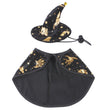 Halloween Print Wizard Cloak Suit Pet Dog Cat Hat Suit