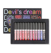 12Pcs Liquid Lipstick Set Halloween Makeup Diamond Symphony Lip Gloss Long Lasting Moisturizing Lip Glaze Glitter Cosmetic