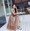 Art Retro Long Dress Minimalist Slim Fit Coat