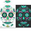 Funny Halloween Two-color Luminous Tattoo Sticker Face
