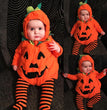 Children's Halloween Pumpkin Jumpsuit Cute Sleeveless