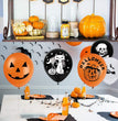 Halloween Witch Skull Pumpkin Head Latex Balloon