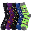 NEW Halloween Socks Pumpkin Bat Human Skeleton