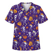 Digital Printed Halloween Short Sleeve Overalls Top