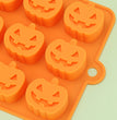 Halloween 18 Hole Pumpkin Jack Food Grade Silicone Mold