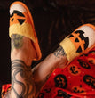 Candy Corn Jack O Lantern Slippers Halloween Corn Jack-o'-lantern Slippers
