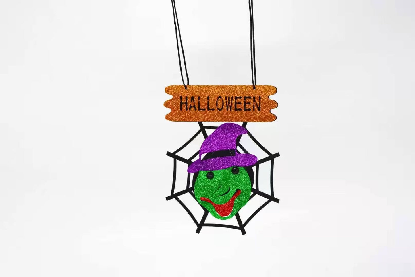 Halloween Pendant Broom Pumpkin Lantern Light Music Tricky Funny Bar Playground Decorative Lantern