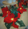 Led First Grade Christmas Lights With Red Flowers And Red Fruits For Home Decor
