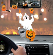 Halloween Pumpkin Car Pendant Acrylic Flat Ornament