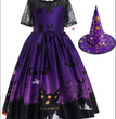Halloween Princess Dress Halloween Printed Mesh