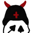 Funny Devil Horn Hat Cross Halloween