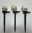 Solar Halloween Ghost Head Lights Glowing Skull Horror Ornament