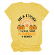 Pumpkin Love Rainbow Halloween Short Sleeve T-Shirt