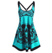 New Women's Halloween Print Sleeveless Dress