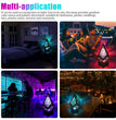 3D Colorful Bohemian LED Night Light Polar Star Starry Sky Floor Projection Lamp