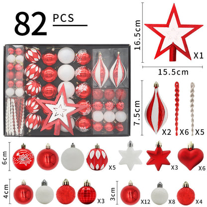 Christmas Decoration Special-shaped Painted Electroplating Christmas Box Set