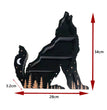 Wolf-shaped Moon Crystal Shelf Halloween Shelves