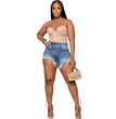 European And American Fashion All-match Slim Stretch Denim Shorts