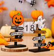 Ghost Festival Decoration Supplies Halloween Pumpkin Letters Wooden Decoration