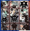 Halloween Fashion Print Static Window Sticker