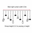 LED Fairy String Window Curtain Lights Star Christmas Xmas Party Home Indoor