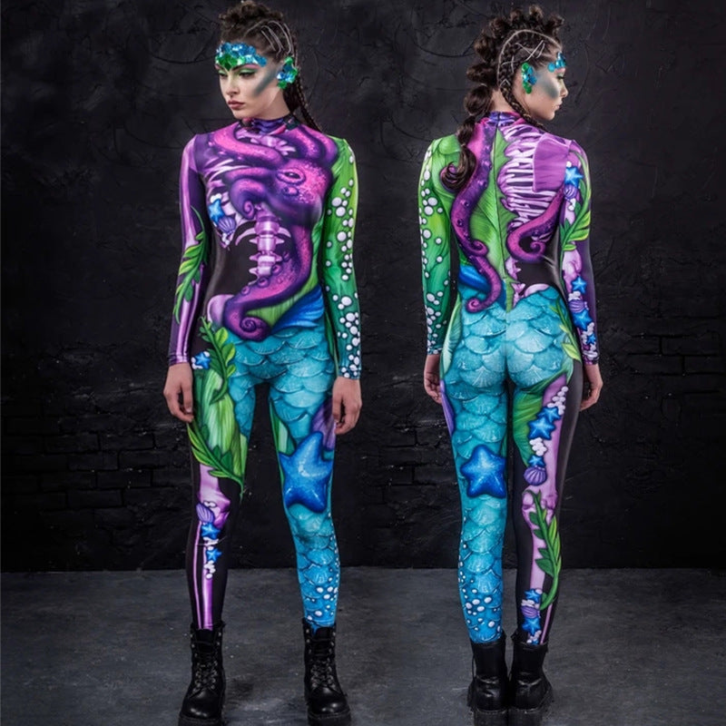 New European And American Hot Women's Cosplay Tights Halloween Costume Jumpsuit