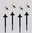 Outdoor Solar Candle LED Ground Lamp Garden Garden Decoration