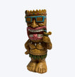 Drum Tiki Solar Light For Home And Outdoor Decor, Drum Tiki Solar Powered Flickering LED Garden Light Backyard Bongo Tiki Halloween Decoration