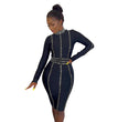 Lady Sexy Slim Fit Rhinestone Stretch Tight Dress