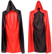 Halloween Black And Red Cloak Adult Double-sided Cloak Black Death Cloak Child Double-layer Cloak Vampire Cloak