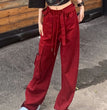 High Waist Loose And Slimming Mop Wide Leg Pants