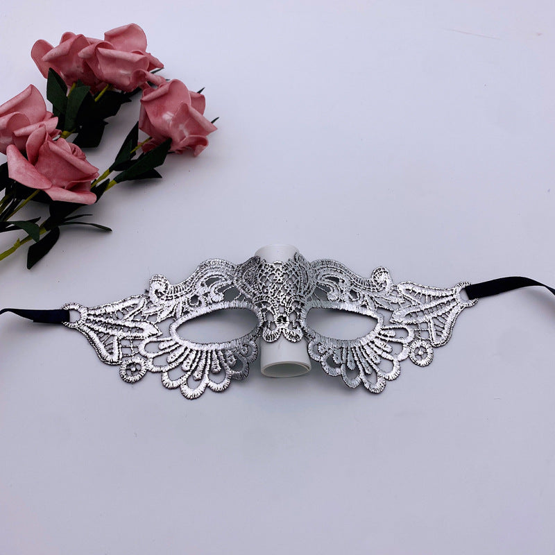 Halloween Adult Princess Masquerade Golden Lace Mask Bronzing Half Face Eye Mask For Women