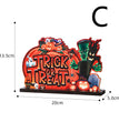 Halloween Wooden Ornaments Horror Atmosphere Arrangement Pumpkin Decoration