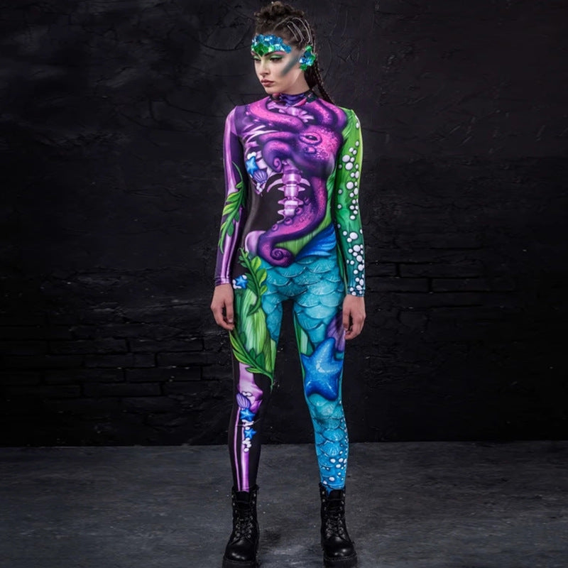New European And American Hot Women's Cosplay Tights Halloween Costume Jumpsuit